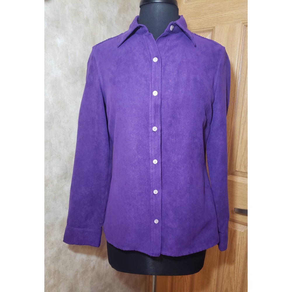 Additions by Chicos size 0 / small purple button up blouse